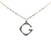 Gucci Vintage Pre-owned Silver halsband Gray, Dam