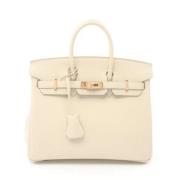 Hermès Vintage Pre-owned Laeder handvskor Beige, Dam