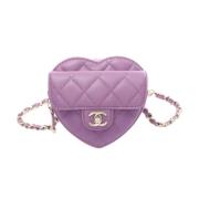 Chanel Vintage Pre-owned Laeder chanel-vskor Purple, Dam