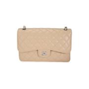 Chanel Vintage Pre-owned Laeder chanel-vskor Beige, Dam