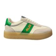 Paciotti Vita Gröna Läder Sneakers för Män White, Herr