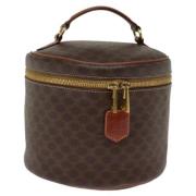 Celine Vintage Pre-owned Canvas handvskor Brown, Dam