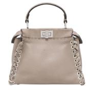 Fendi Vintage Pre-owned Laeder handvskor Beige, Dam