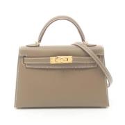 Hermès Vintage Pre-owned Laeder handvskor Gray, Dam