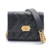 Chanel Vintage Pre-owned Laeder chanel-vskor Black, Dam