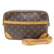 Louis Vuitton Vintage Pre-owned Tyg louis-vuitton-vskor Brown, Dam