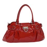 Salvatore Ferragamo Pre-owned Pre-owned Canvas handvskor Red, Dam