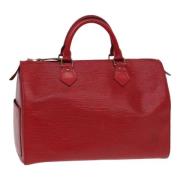 Louis Vuitton Vintage Pre-owned Laeder handvskor Red, Dam