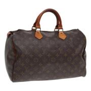 Louis Vuitton Vintage Pre-owned Canvas handvskor Brown, Dam