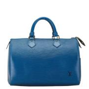 Louis Vuitton Vintage Pre-owned Laeder louis-vuitton-vskor Blue, Dam