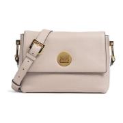 Coccinelle Läder Crossbody-väska med Texturerat Mönster Beige, Dam