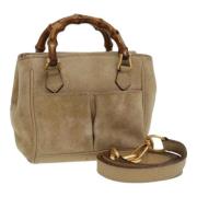 Gucci Vintage Pre-owned Mocka gucci-vskor Beige, Dam