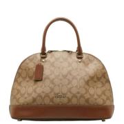 Coach Pre-owned Pre-owned Canvas handvskor Brown, Dam