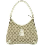 Gucci Vintage Pre-owned Canvas gucci-vskor Beige, Dam