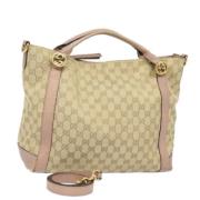 Gucci Vintage Pre-owned Canvas handvskor Beige, Dam