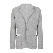 Eleventy Kashmirull Blazer Tröja Enkelknäppt Gray, Herr