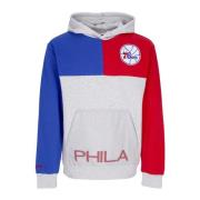 Mitchell & Ness NBA Tie Breaker Hoodie Grå Multicolor, Herr