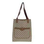 Gucci Vintage Pre-owned Canvas gucci-vskor Beige, Dam