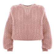 Kocca Mohair Ull Cropped Jumper Pink, Dam