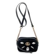 Gucci Vintage Pre-owned Canvas axelremsvskor Black, Dam