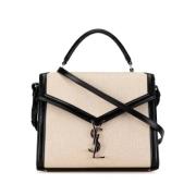 Yves Saint Laurent Vintage Pre-owned Canvas handvskor Beige, Dam