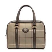 Burberry Vintage Pre-owned Canvas handvskor Beige, Dam