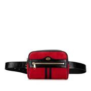 Gucci Vintage Pre-owned Mocka crossbodyvskor Red, Dam