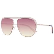 Guess Roséguld Aviator Solglasögon Yellow, Dam