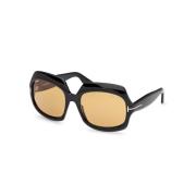 Tom Ford Geometriska glasögon för kvinnor, modell REN 1155 Black, Dam