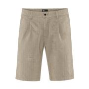 BomBoogie Bekväma Chino Bermuda Shorts Beige, Herr