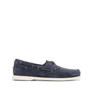 Sebago Blå Navy Portland Flesh Out Skor Blue, Herr