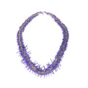 Dries Van Noten Halsband med pärlor för stiligt utseende Blue, Dam