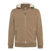 Boggi Milano Tencel Bomulls Huvtröja Beige, Herr