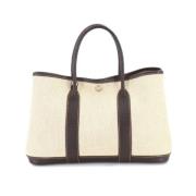 Hermès Vintage Pre-owned Tyg handvskor Beige, Dam