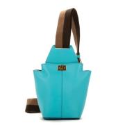 Fendi Vintage Pre-owned Laeder axelremsvskor Blue, Dam