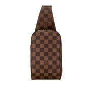 Louis Vuitton Vintage Pre-owned Canvas axelremsvskor Brown, Dam