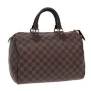 Louis Vuitton Vintage Pre-owned Canvas handvskor Brown, Dam