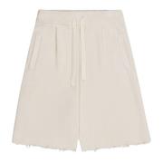 Laneus Mjölk bermuda shorts förstörd effekt Beige, Herr