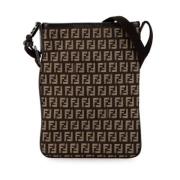 Fendi Vintage Pre-owned Canvas crossbodyvskor Brown, Dam