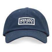 Kenzo Bomull Baseball Cap Blue, Herr