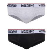 Moschino Briefs 2-pack Gray, Herr