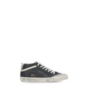 Golden Goose Svarta Läder High-Top Sneakers Herr Black, Herr