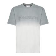 JW Anderson T-shirt med gradienteffekt och rund hals Gray, Herr