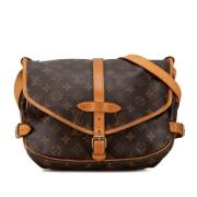 Louis Vuitton Vintage Pre-owned Canvas axelremsvskor Brown, Dam