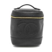 Chanel Vintage Pre-owned Canvas chanel-vskor Black, Dam