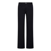 N21 Svarta Straight-Leg Stretch Bomulls Jeans Black, Dam