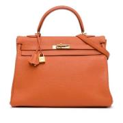 Hermès Vintage Pre-owned Laeder handvskor Orange, Dam