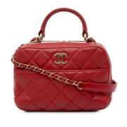 Chanel Vintage Pre-owned Laeder handvskor Red, Dam