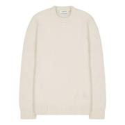 Laneus Alpaca Crewneck Sweater Beige, Herr