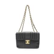 Chanel Vintage Pre-owned Canvas chanel-vskor Black, Dam